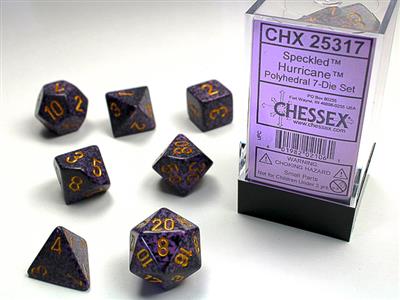 Chessex - Speckled Polyhedral Hurricane 7-die set
