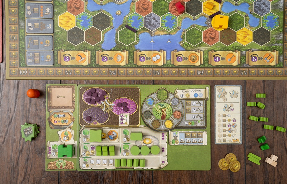 Terra Mystica: Merchants of the Seas Expansion faction boards and tokens