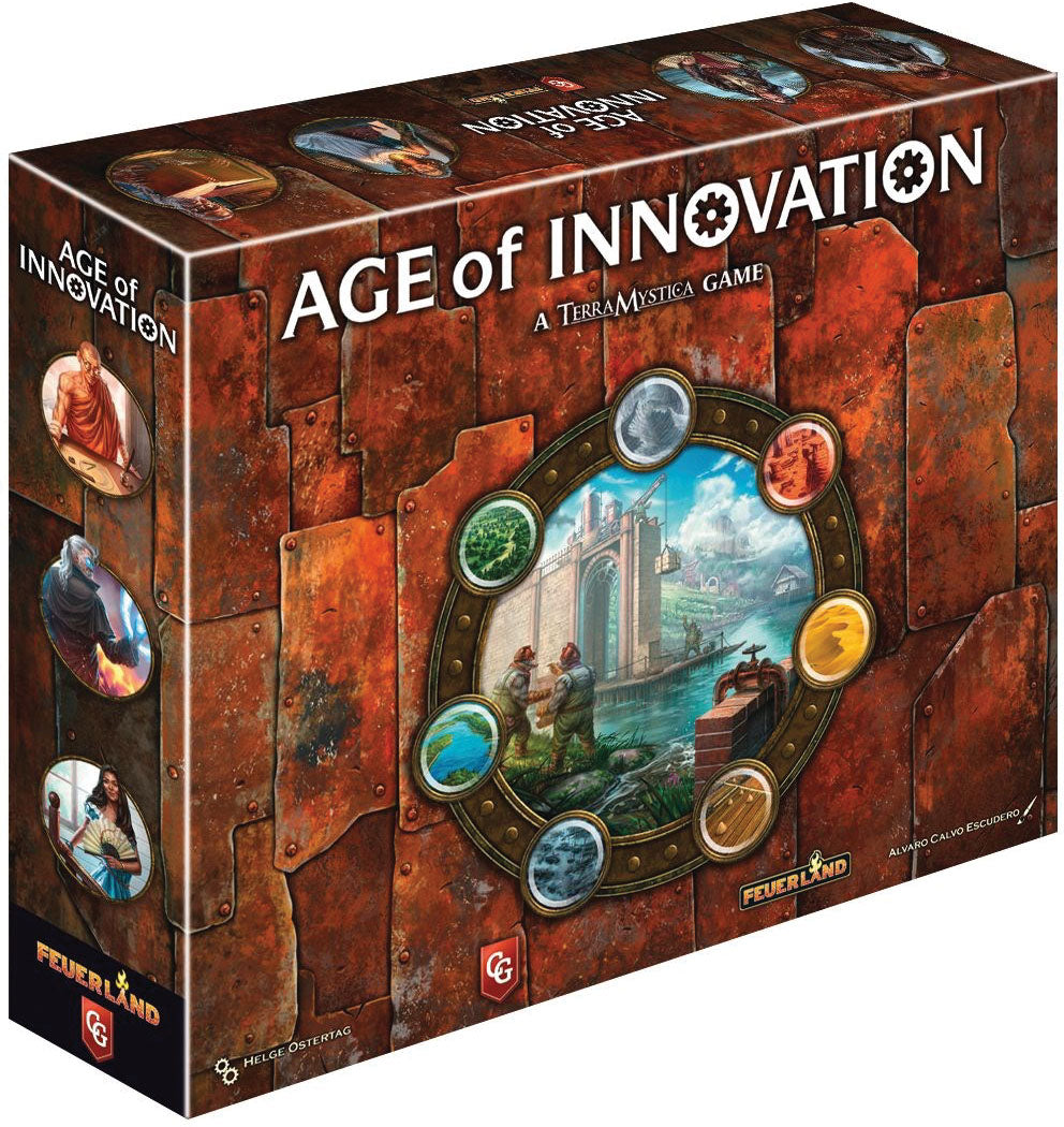 Age of Innovation board game box | Elderwoods