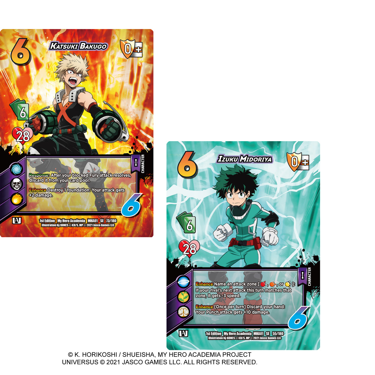 My Hero Academia CCG: Izuku VS Katsuki 2-PLAYER Rival Deck