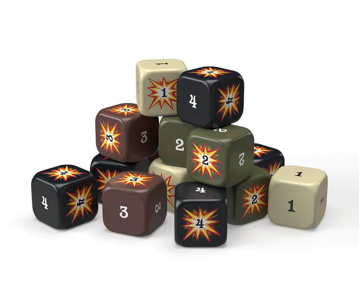 Axis & Allies: Hit Dice close-up detail