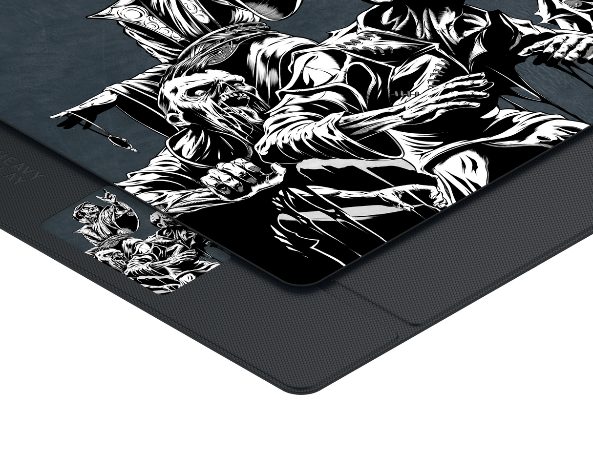 ETB Playmat: Art Masters Series - Phil Stone - Animate Dead showing playmat surface and design