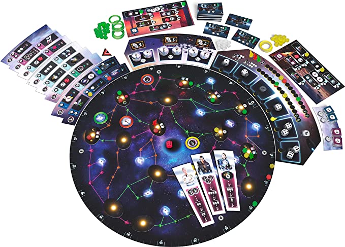 Pulsar 2849 gameplay setup with player boards