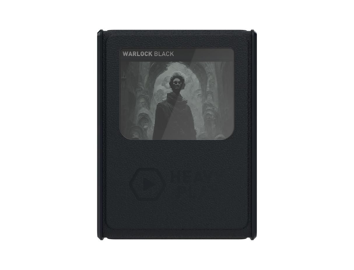 Heavy Play RFG Deckbox MAX 100DS: Warlock Black with premium construction detail