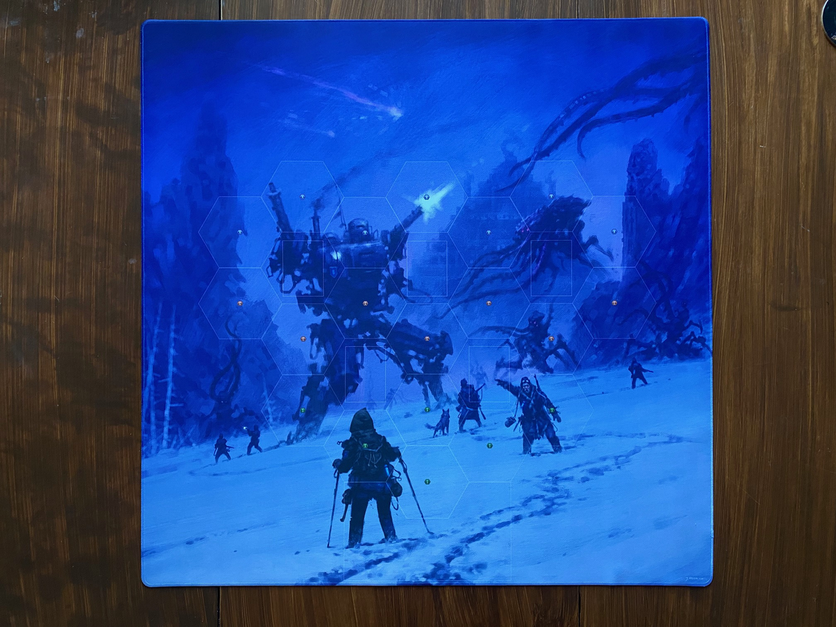 Expeditions - 3' x 3' Natural Rubber Playmat full surface view