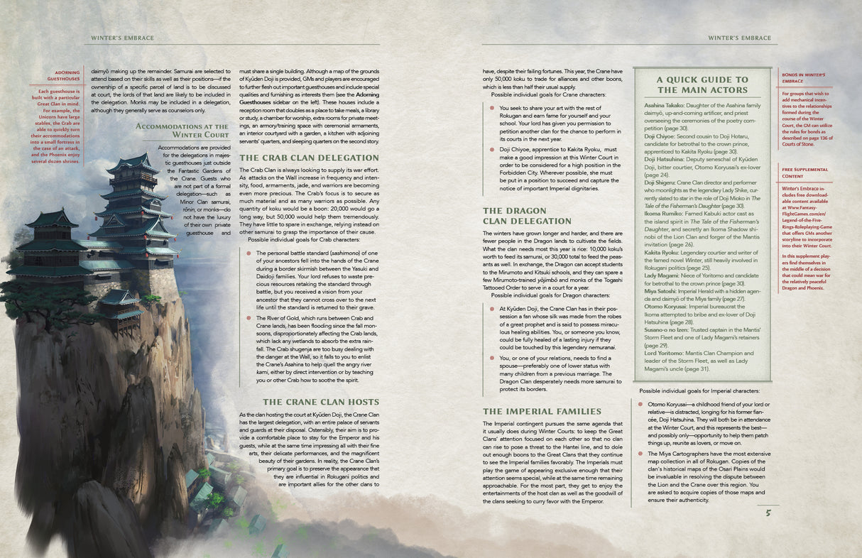 L5R RPG: Winter's Embrace Legend of the Five Rings