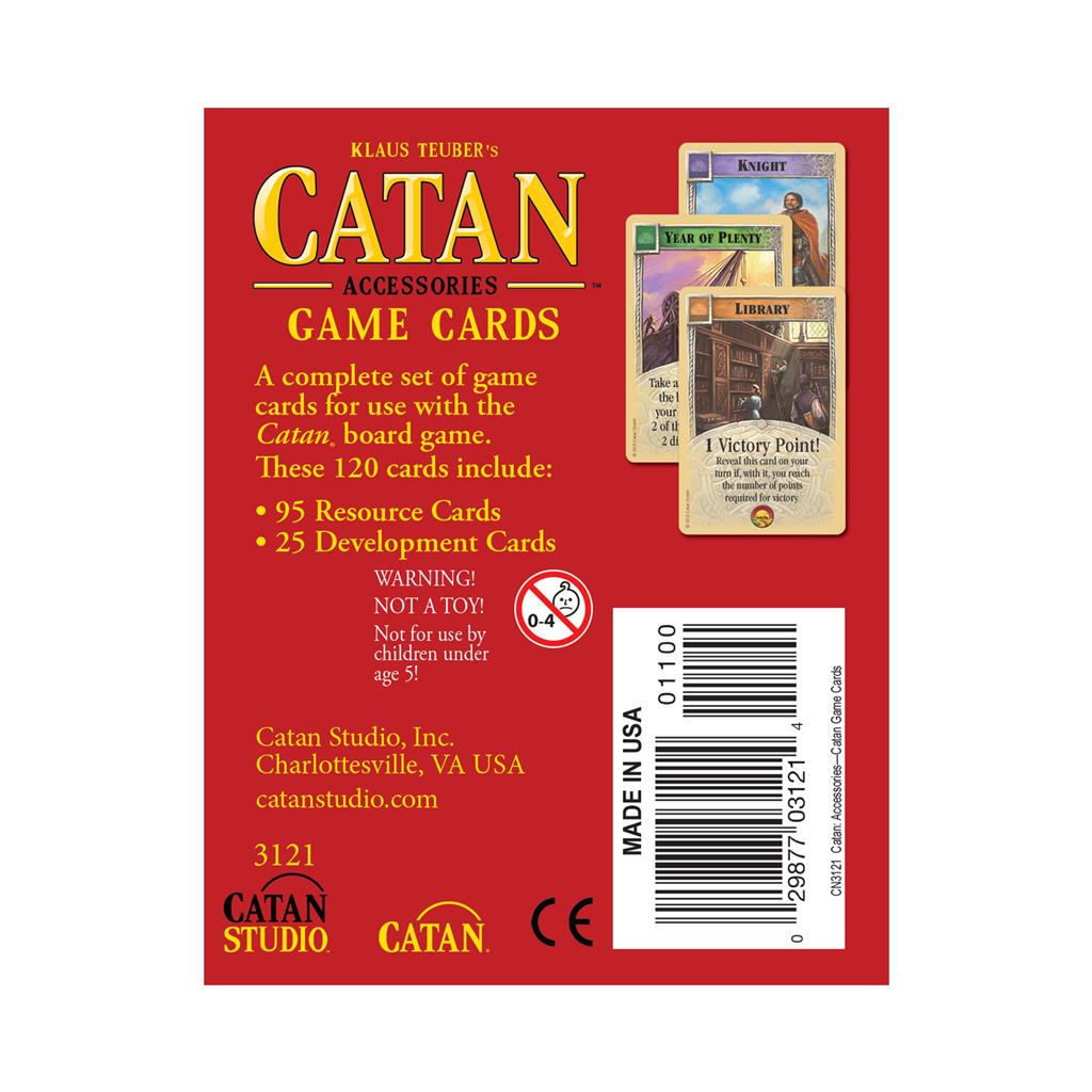 Catan: Accessories: Base Game Cards