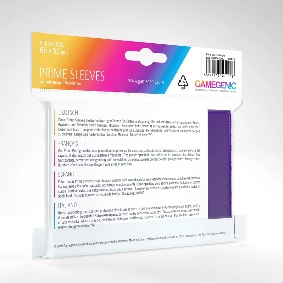 Gamegenic: Prime Sleeves Purple