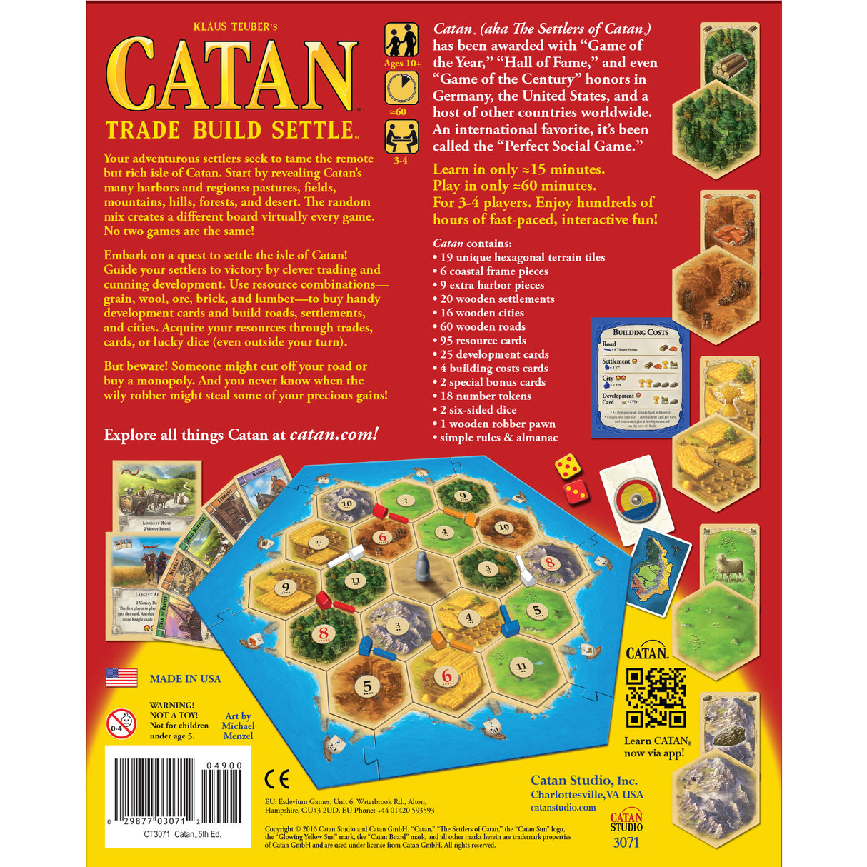 Catan all game content featuring strategic settlement building and resource management