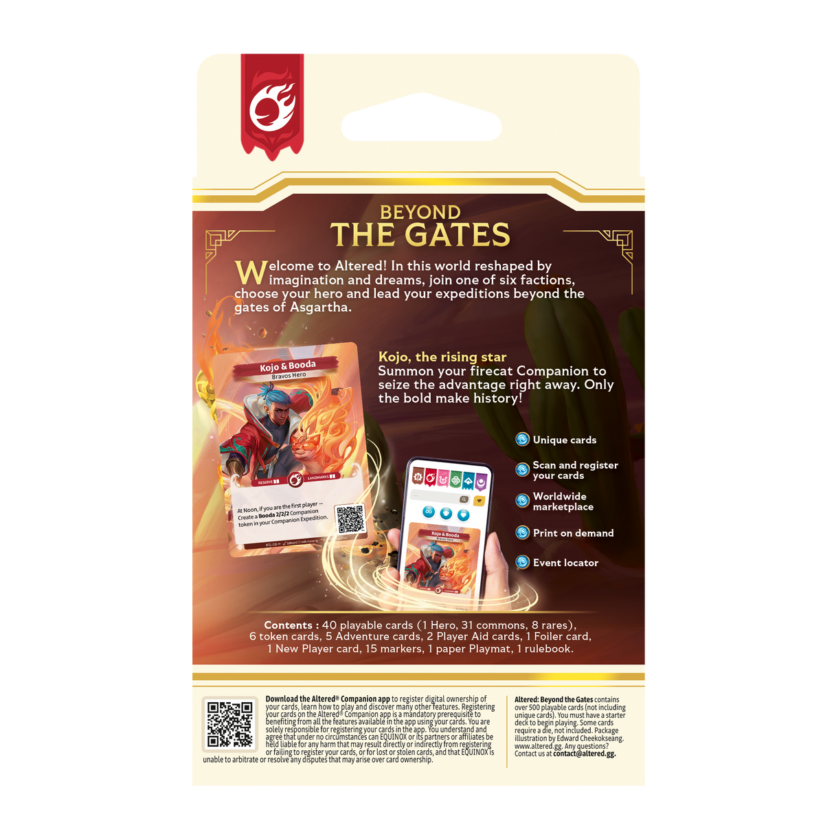 Altered TCG: Beyond the Gates Starter Deck Bravos