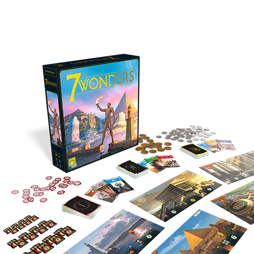 7 Wonders (New Edition) wonder boards and cards