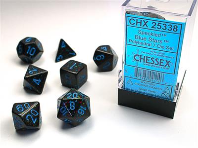 Chessex - Speckled Polyhedral Blue Stars