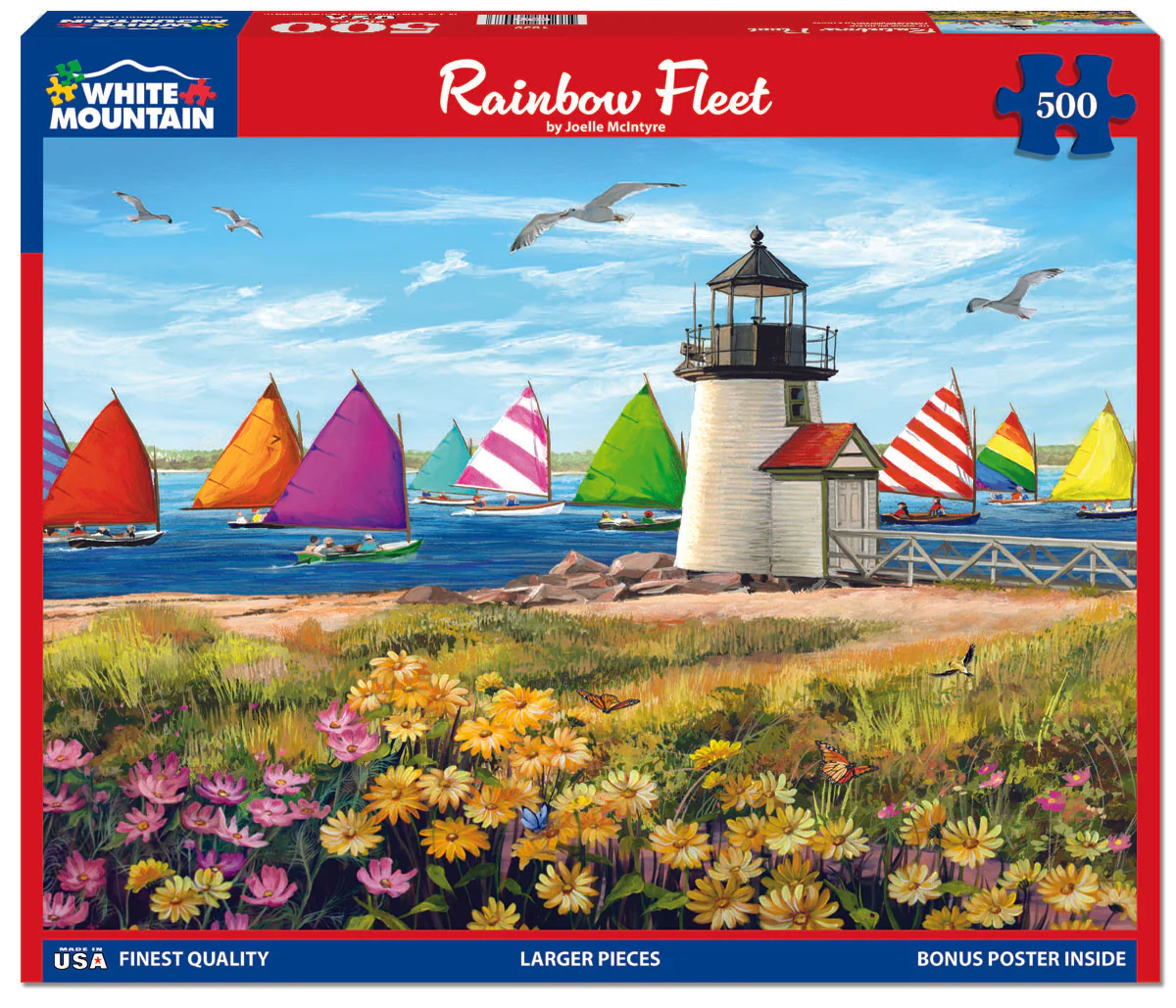 Rainbow Fleet - 500 Piece Jigsaw Puzzle White Mountain