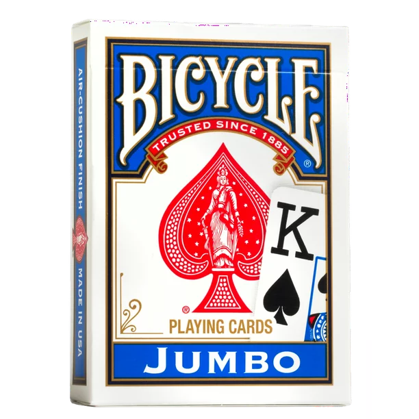 Bicycle Playing Cards Jumbo Red or Blue