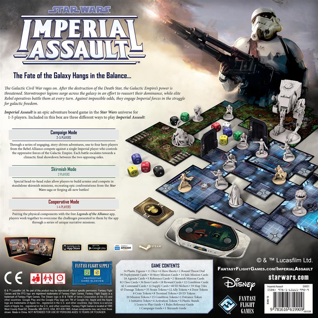 Star Wars: Imperial Assault miniatures and tokens