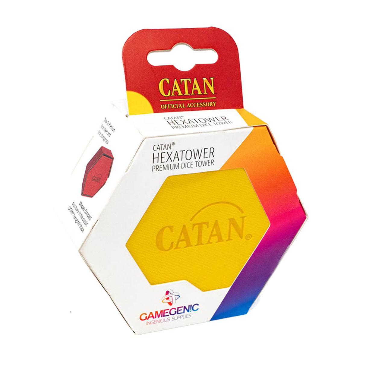 Gamegenic: Catan Hexatower - Yellow assembled view