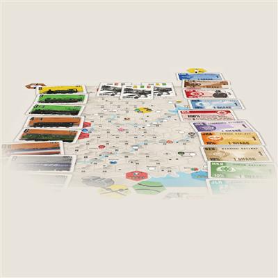 1880 - China game board and railway network