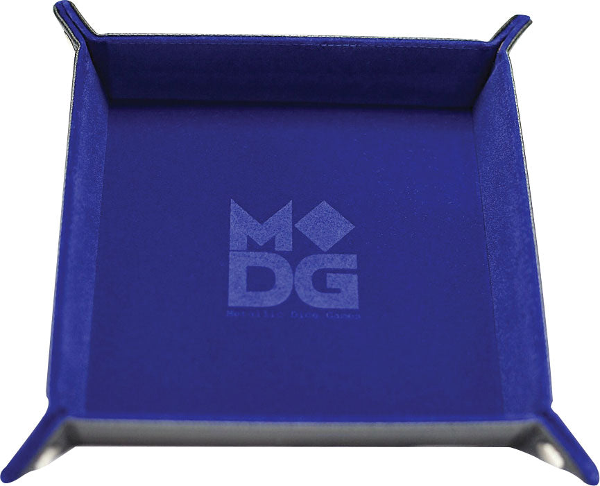 Dice Tray - Blue Velvet Folding 10*10