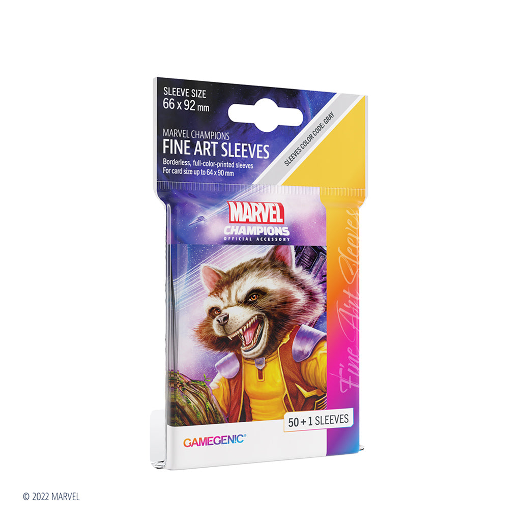 Marvel: Champions Fine Art Sleeves – Rocket Raccoon