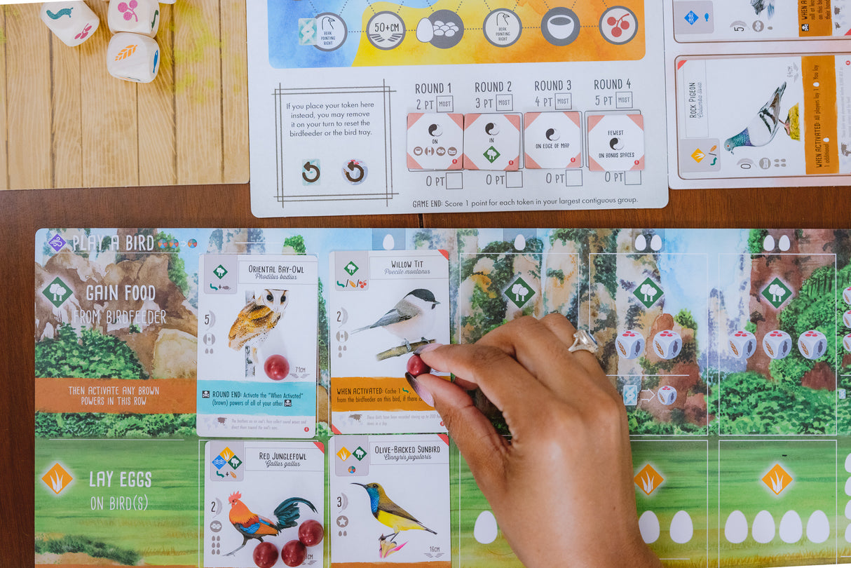 Wingspan: Asia bird cards featuring Asian species