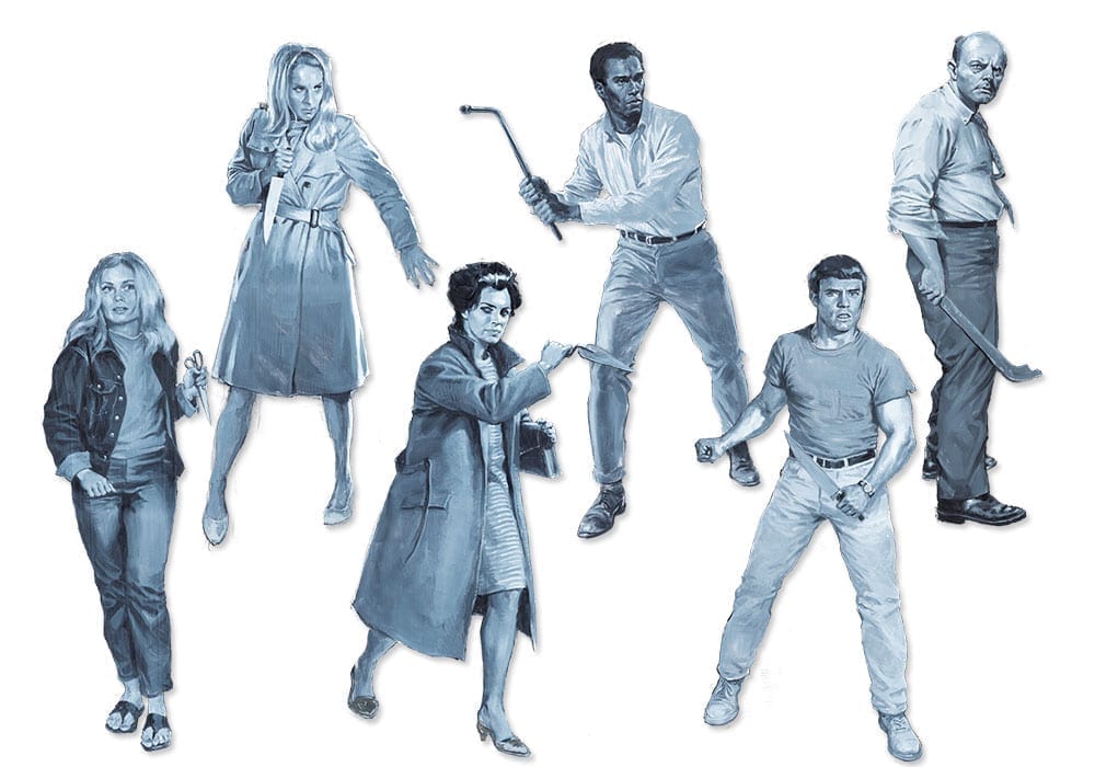 Zombicide: Night of the Living Dead survivor characters