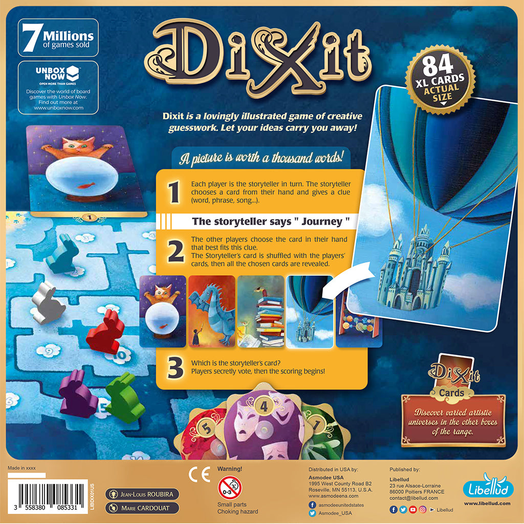 Dixit Board Game 2021 Refresh board game cards and components