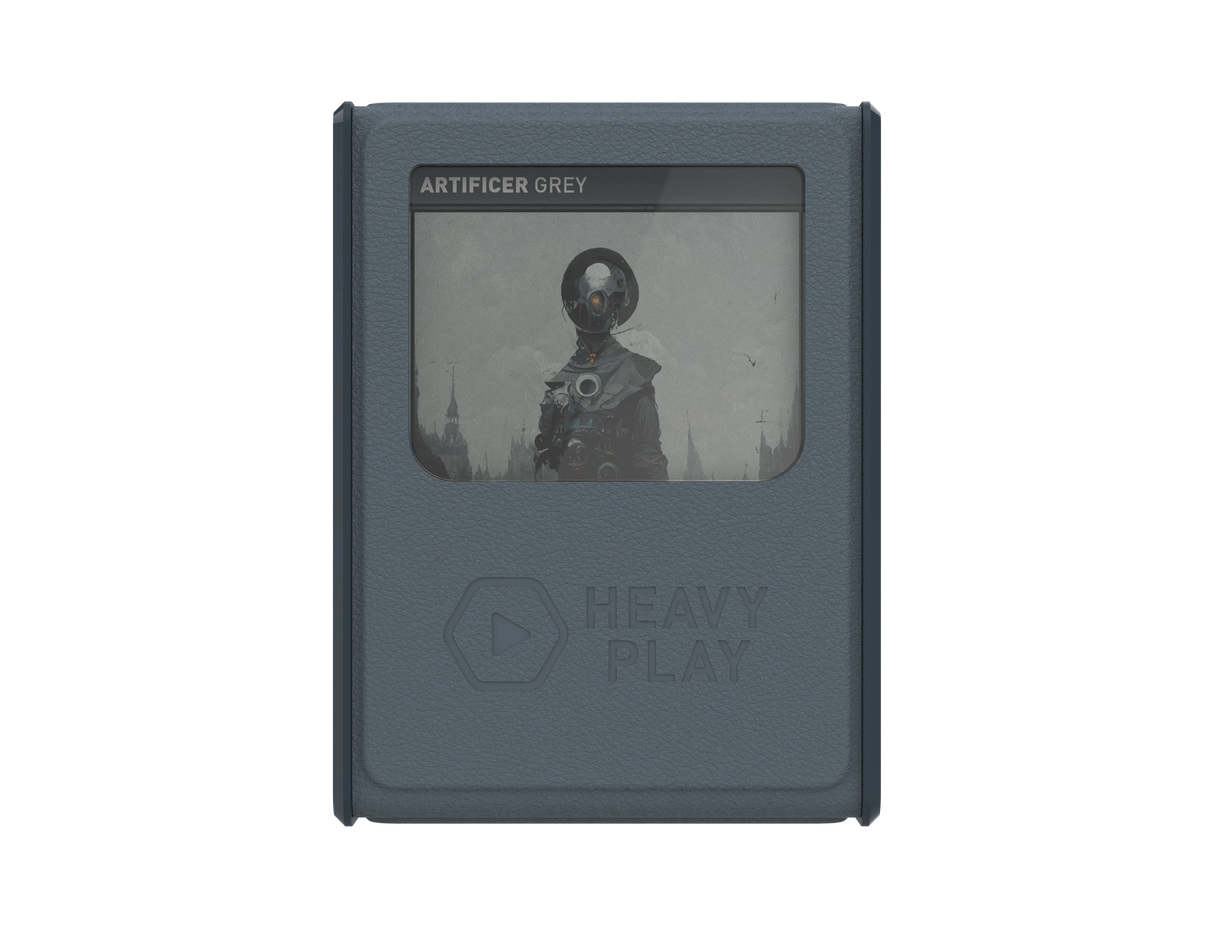 Heavy Play RFG Deckbox MAX 100DS: Artificer Grey interior compartments