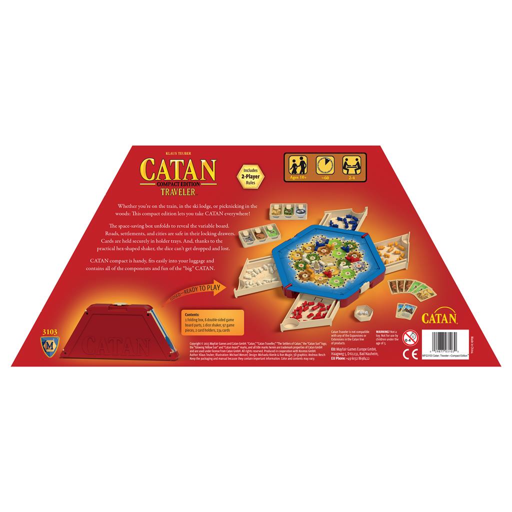 Catan: Traveler portable game components and tiles