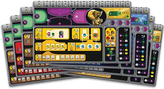 Gaia Project faction boards and player pieces