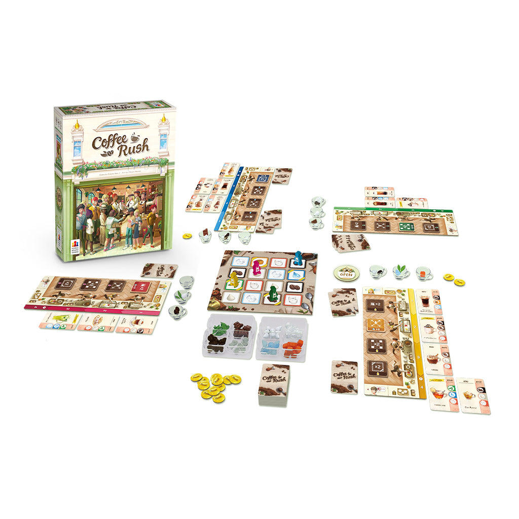 Coffee Rush board game box cover