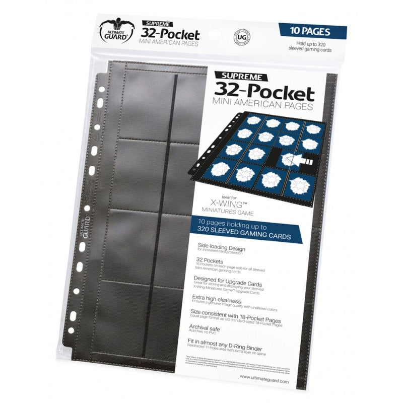 Ultimate Guard Protectors: Single Page 32 Pocket mini-American side load sleeves