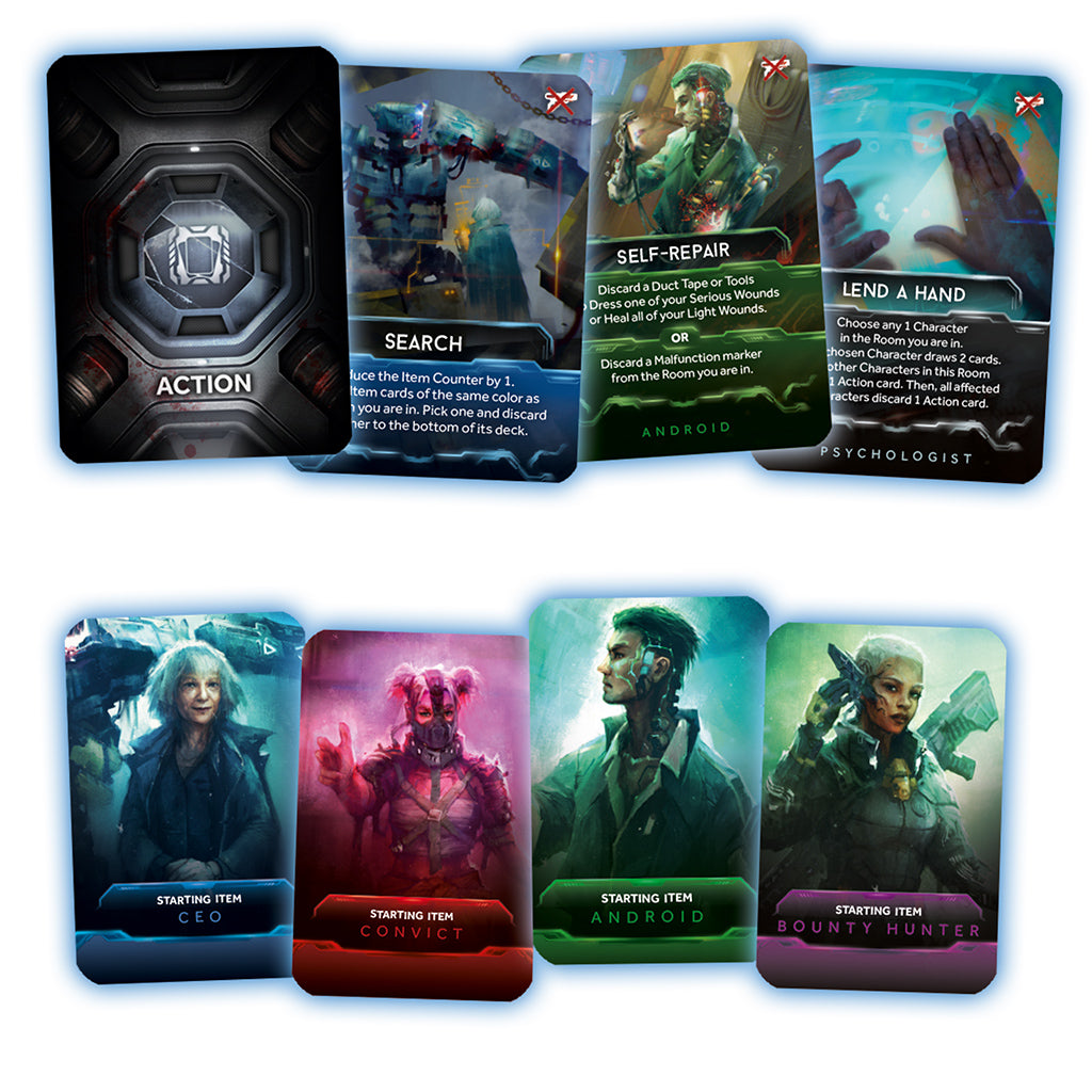Nemesis: Aftermath gameplay character cards