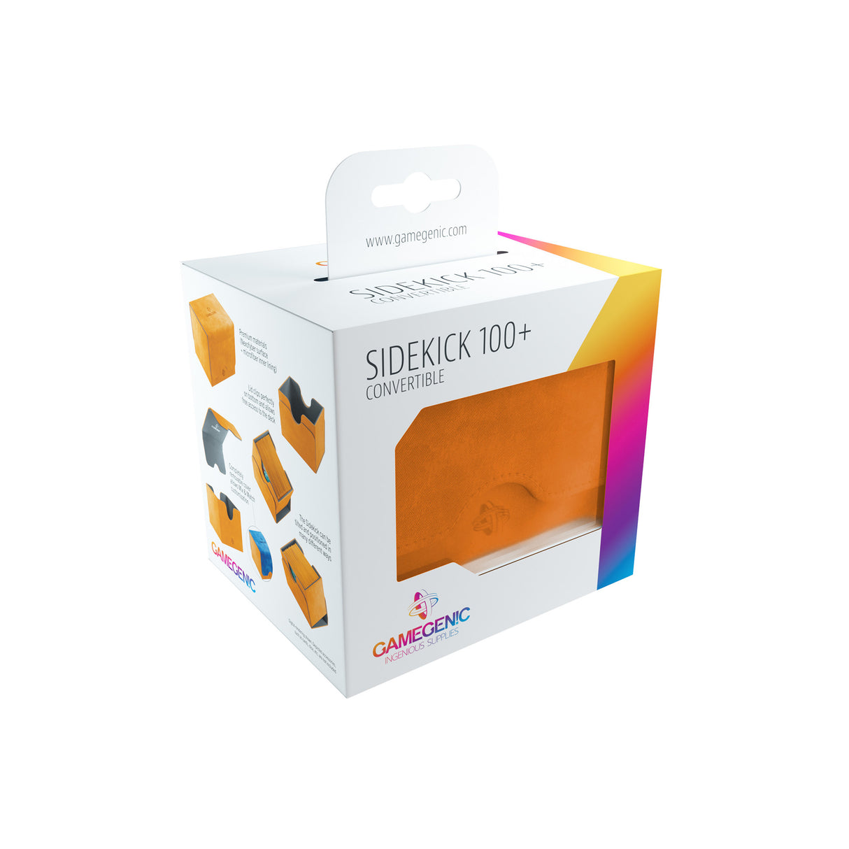 Gamegenic: Sidekick Deck Box 100+ Orange in packaging