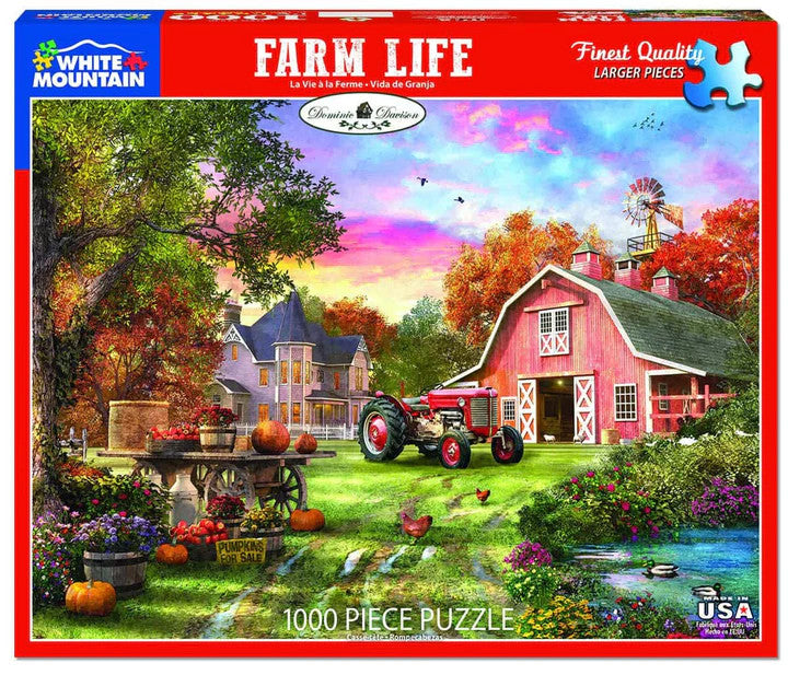 Farm Life - 1000 Piece Jigsaw Puzzle White Mountain