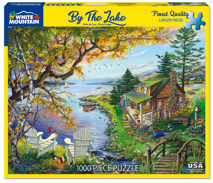 By The Lake - 1000 Piece Jigsaw Puzzle White Mountain