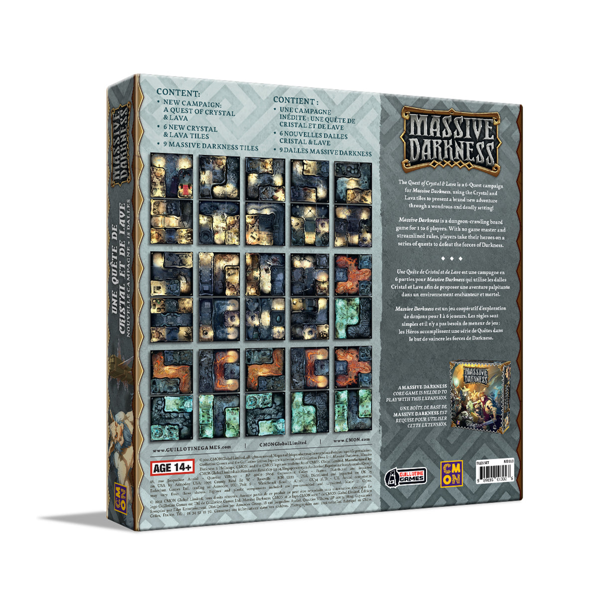 Massive Darkness 2: A Quest of Crystal & Lava Original Tile Set