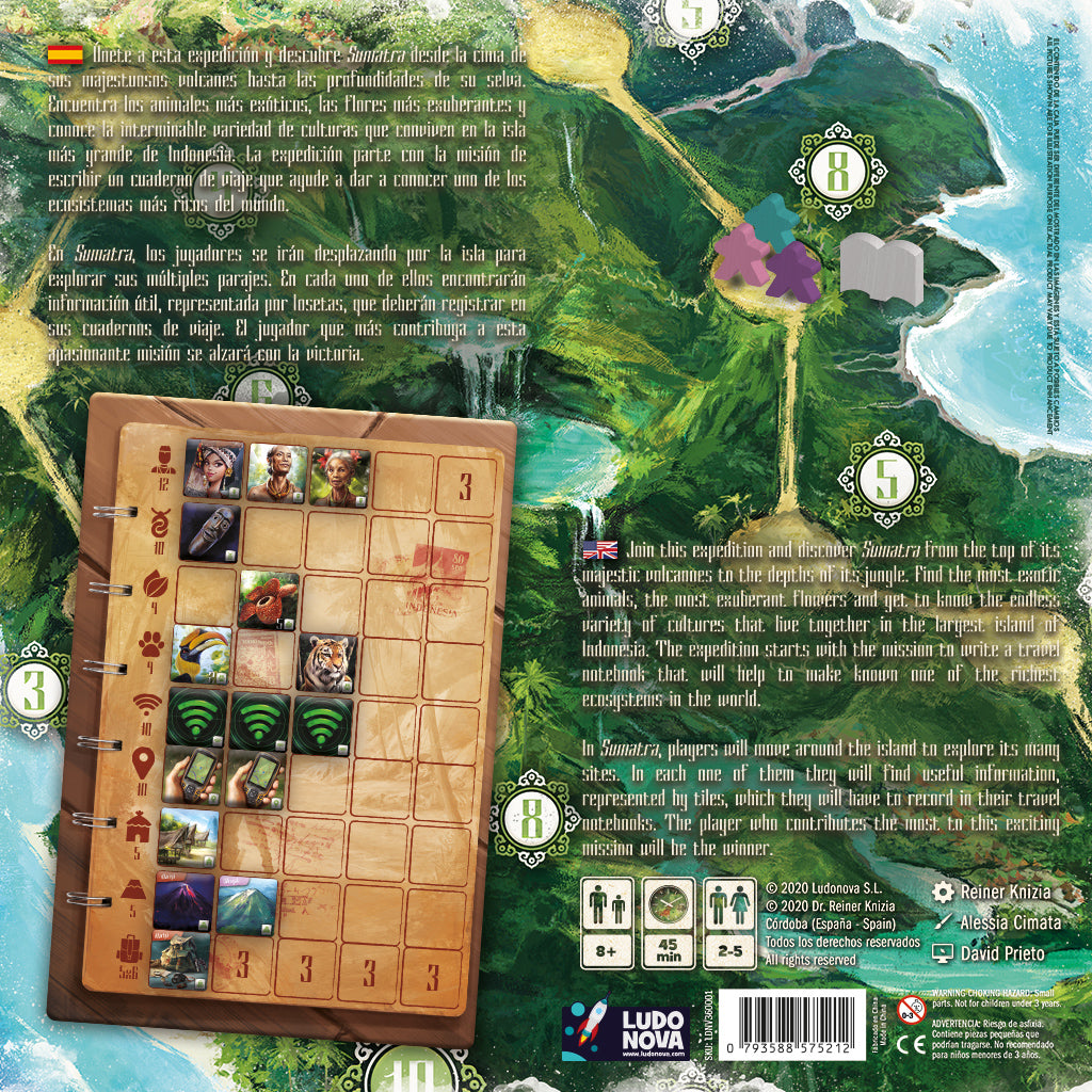Sumatra player boards and species cards