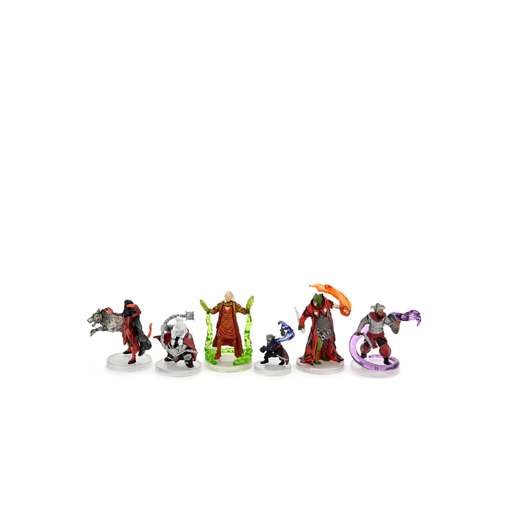 Dungeons & Dragons: Onslaught - Red Wizards Faction Pack detailed wizard figures