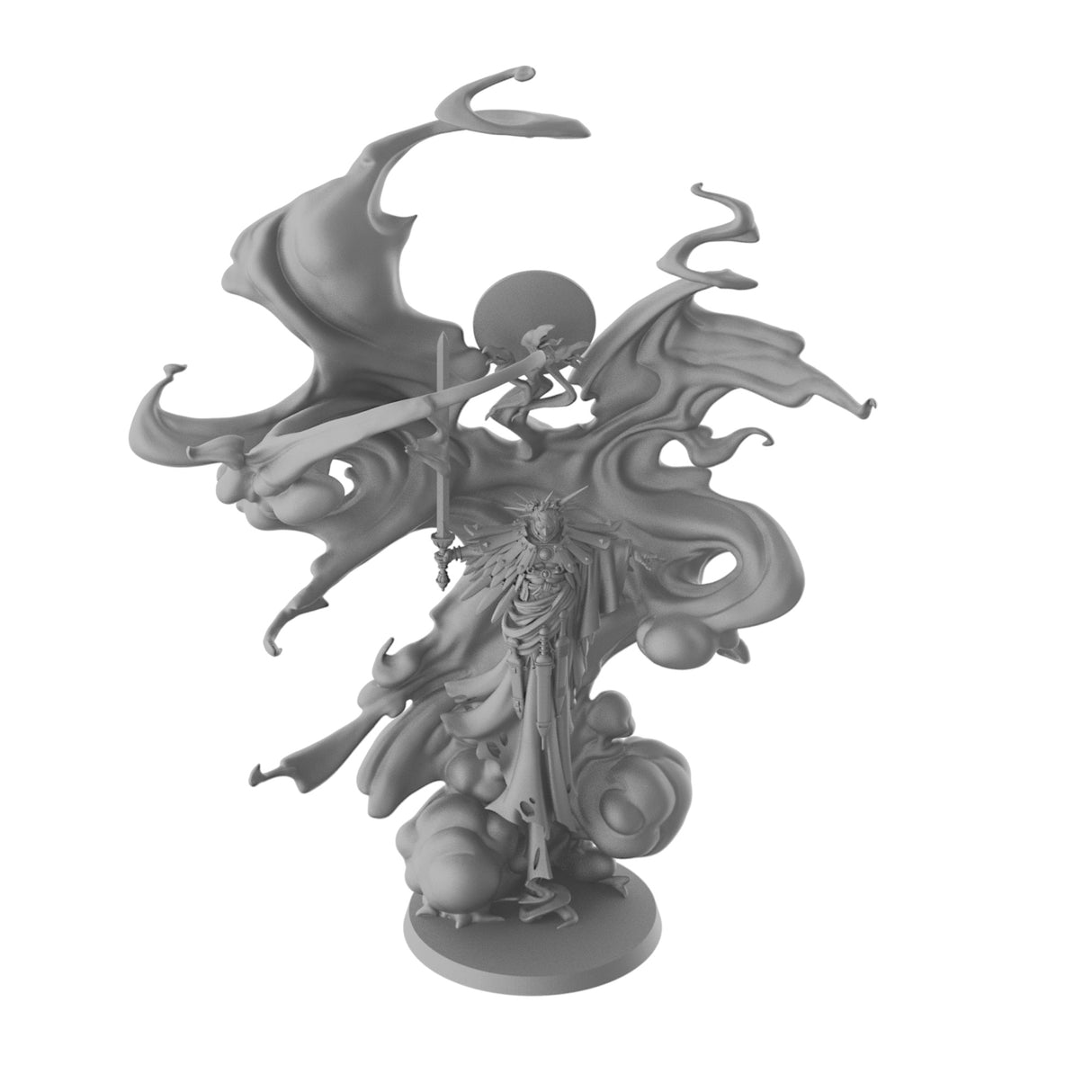 Massive Darkness 2 Heavenfall celestial heroes and angelic character miniatures