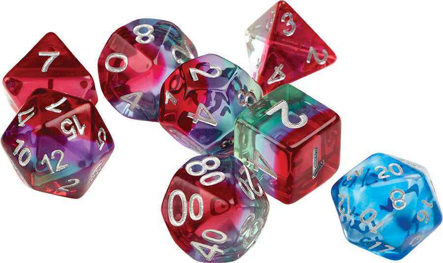 Sirius Dice: RPG Dice Set (7): Watermelon | Elderwoods
