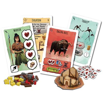 Paleo A New Beginning gameplay components and adventure cards