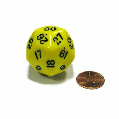 D30 Opaque: Yellow/Black Triantakohedron