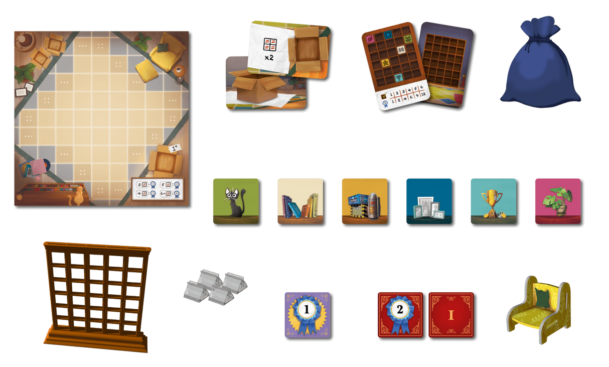 My Shelfie game box showing colorful shelf organization artwork