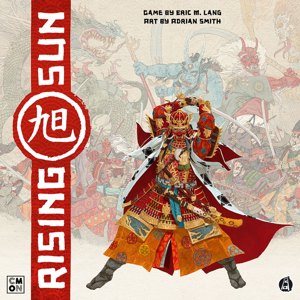 Rising Sun game components and cards