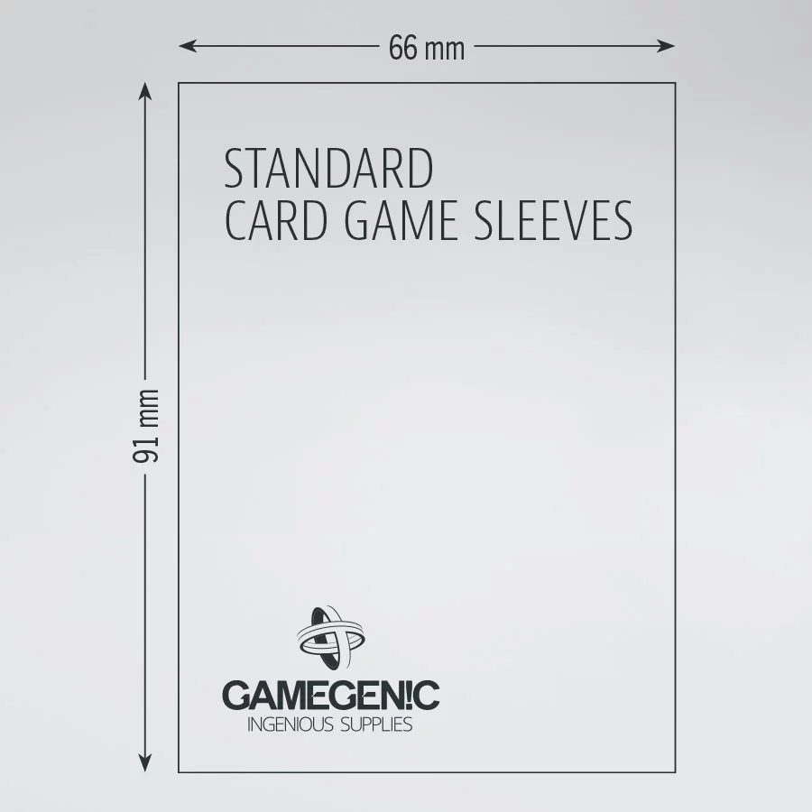Gamegenic: Prime Sleeves Standard Card Game (66 x 91 mm) code: Gray