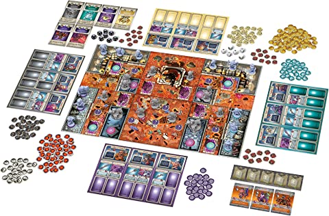Arcadia Quest: Inferno game board and hellish terrain