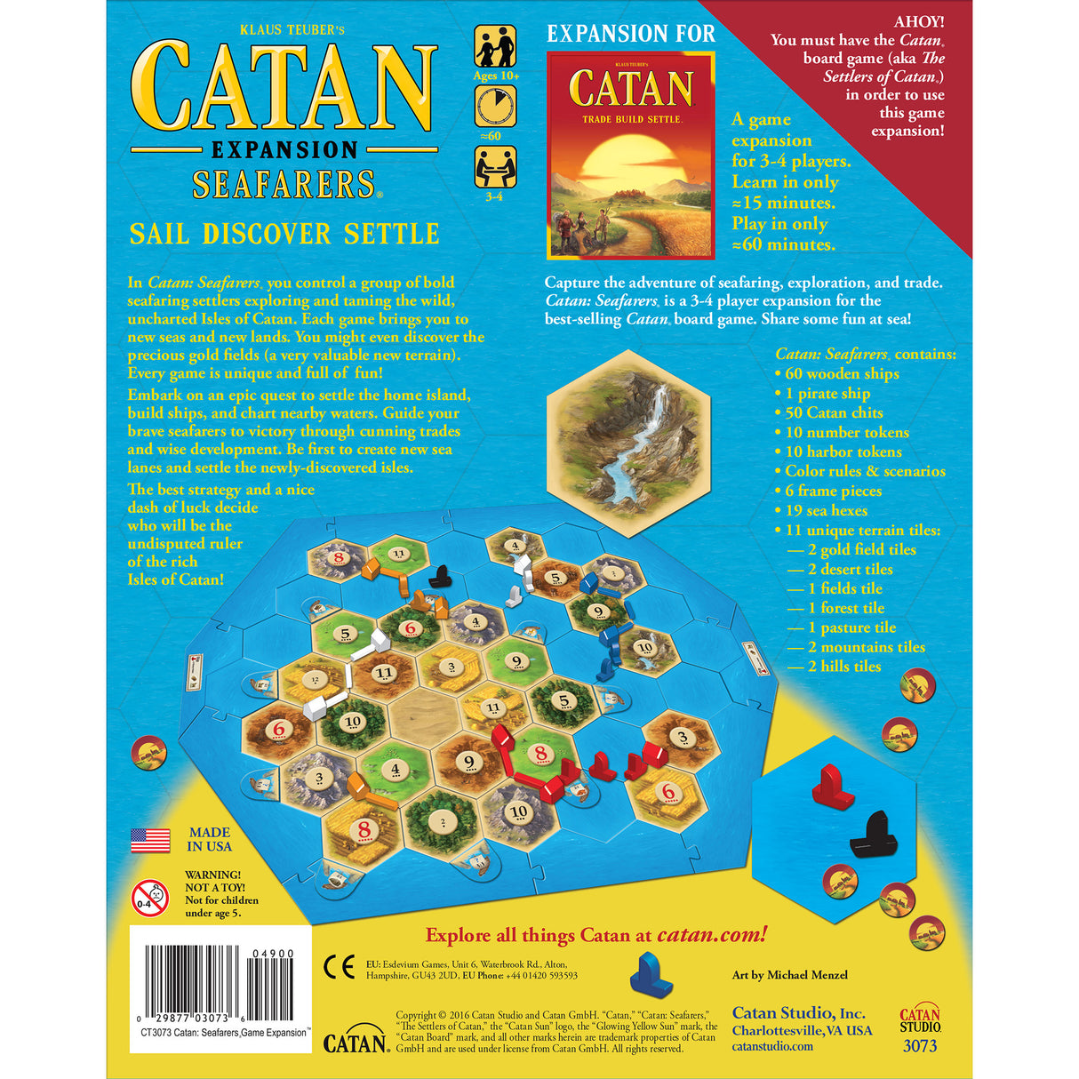 Catan: Seafarers gameplay setup and components