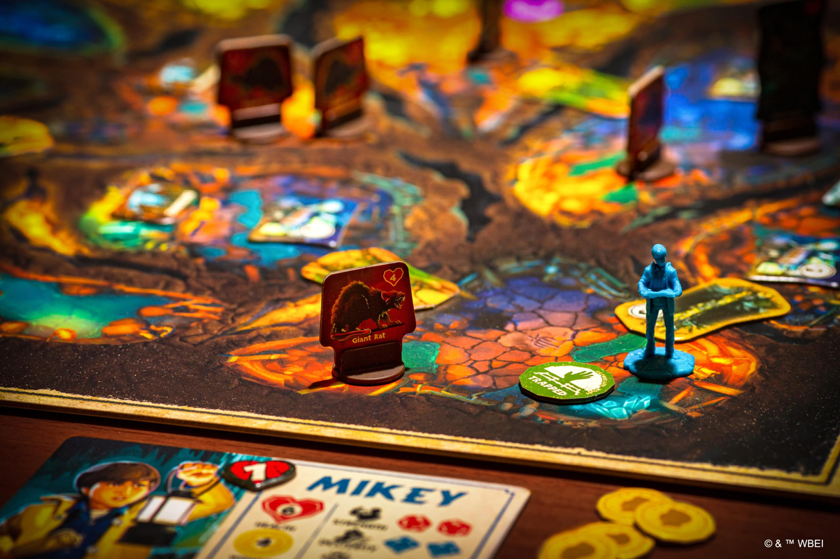 The Goonies: Never Say Die game board and adventure components