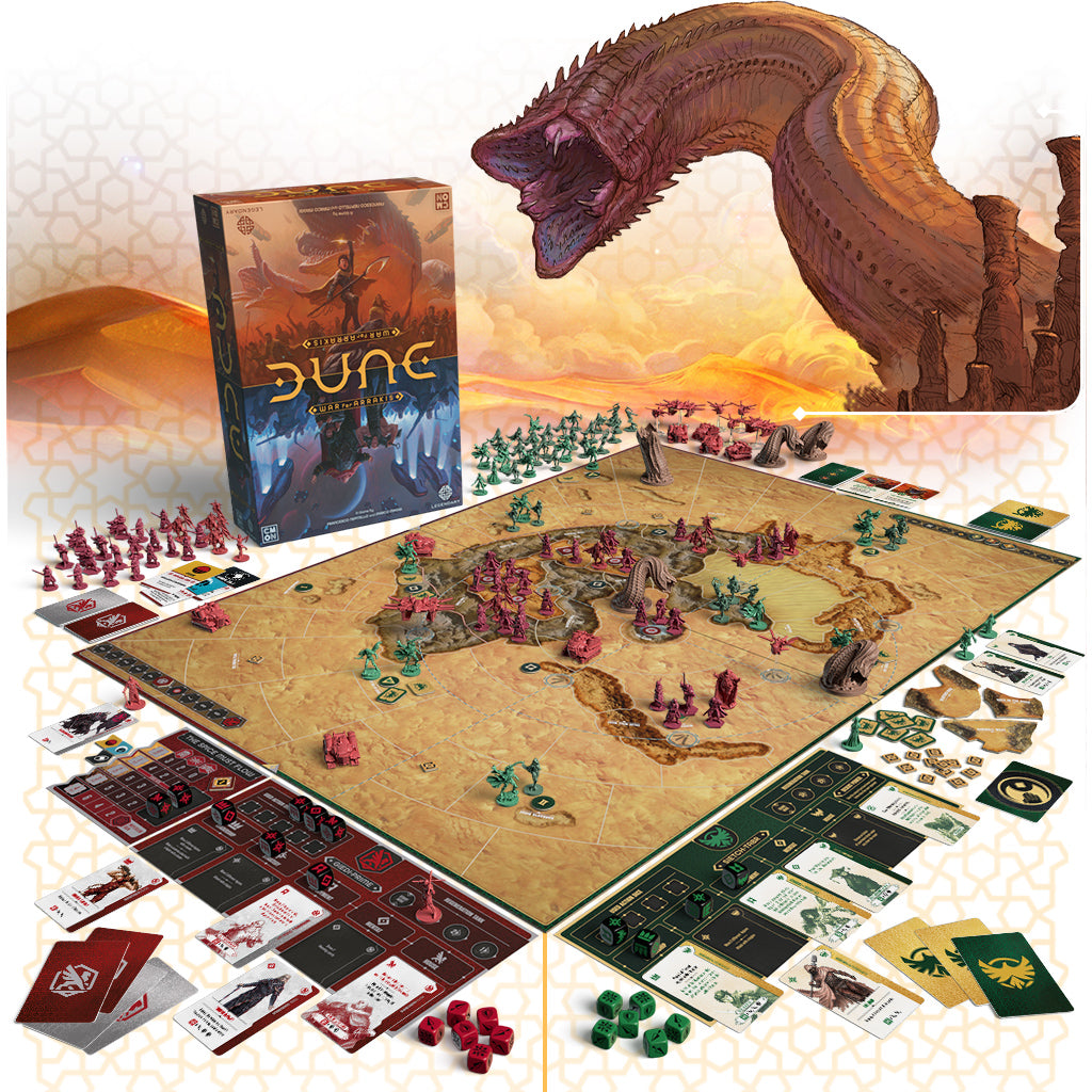 Dune War for Arrakis complete game components and miniatures