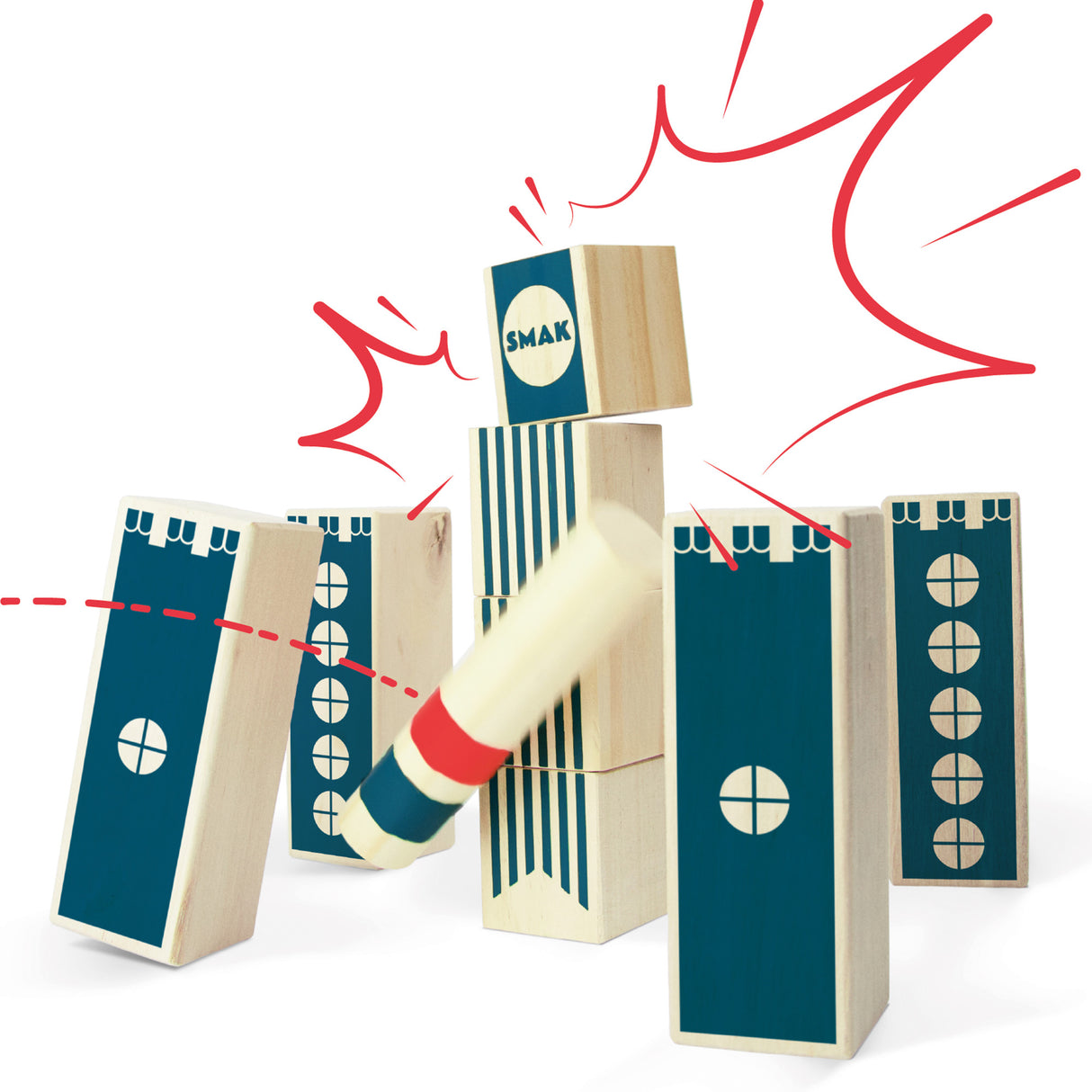 SMAK detailed game pieces and scoring tokens